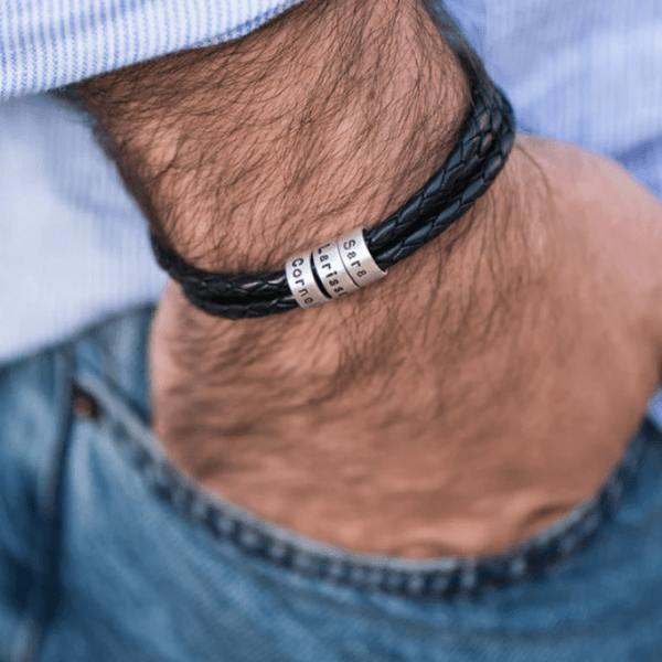 Bracelet homme argent personnalisé – Cheriedoudou