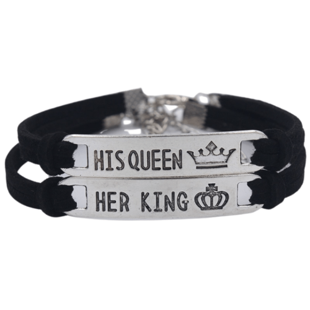 Bracelet his queen her king cheriedoudou