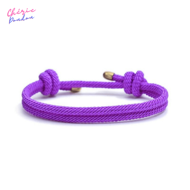 Bracelet minimaliste - Violet cheriedoudou