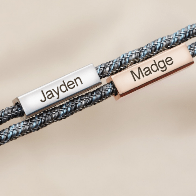 Bracelets couple magnétiques personnalisés cheriedoudou
