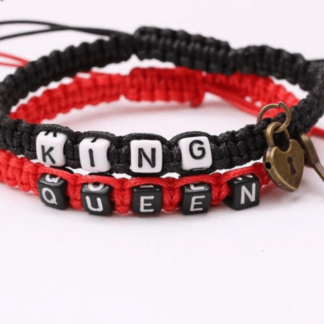 Couple bracelets king and queen cheriedoudou