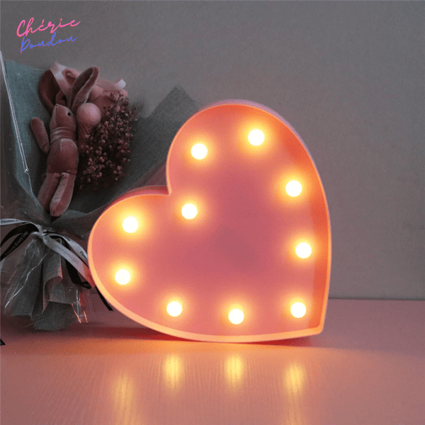 Lampe Cœur romantique – Cheriedoudou