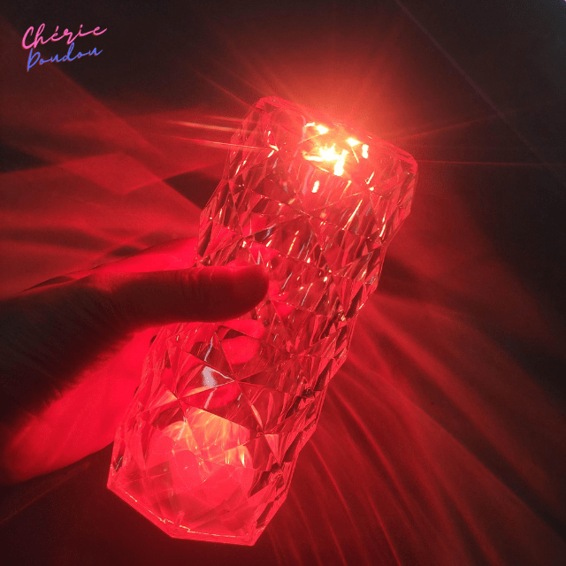 Lampe romantique Crystal LED cheriedoudou