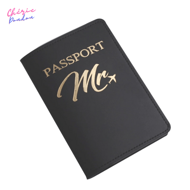 Protège passeport Mr & Mrs cheriedoudou