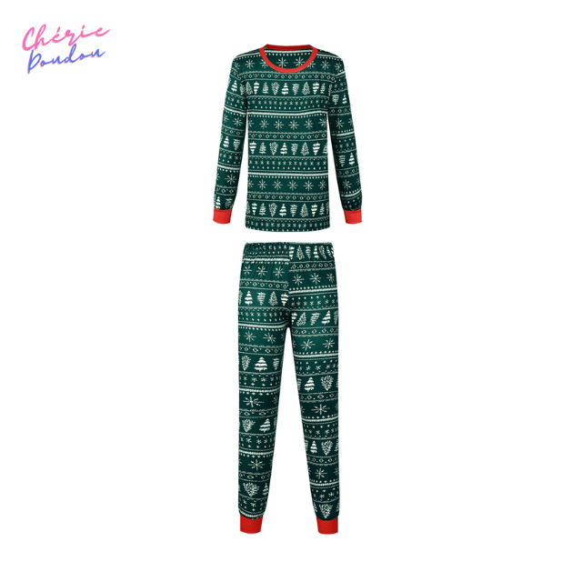 Pyjama Noël Vert cheriedoudou