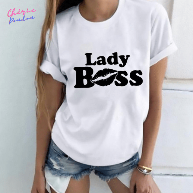 T-shirt Femme Boss Lady cheriedoudou