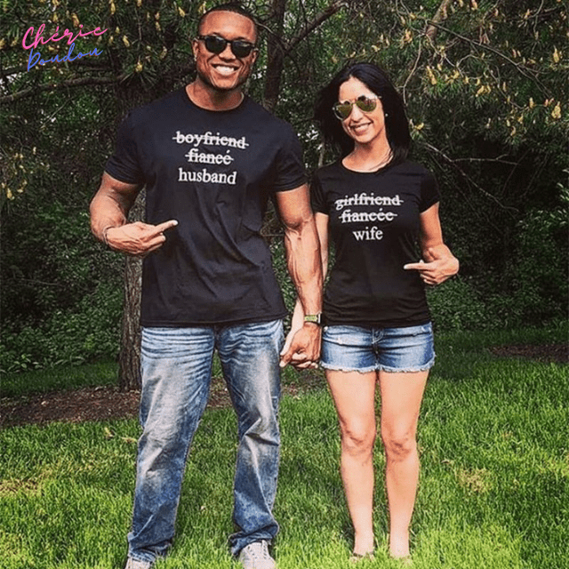 T-shirts couple Husband/Wife cheriedoudou