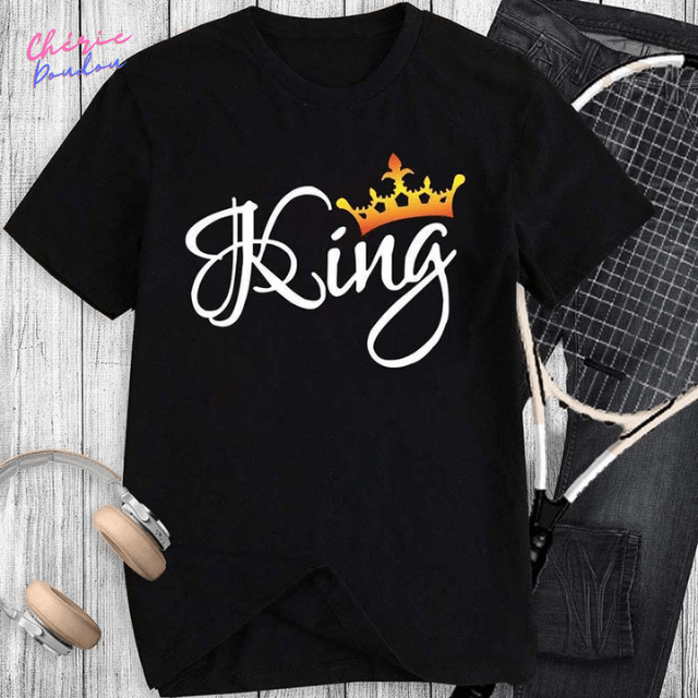 T-shirts couple King & Queen cheriedoudou