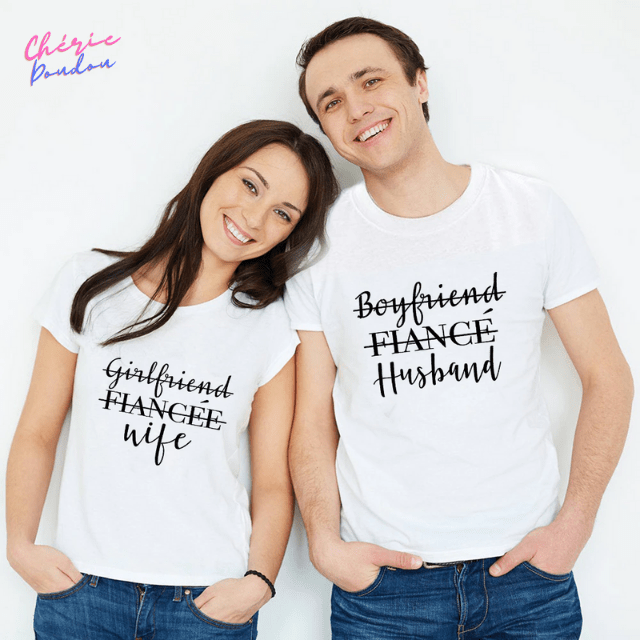 T-shirts couple Wife/Husband cheriedoudou